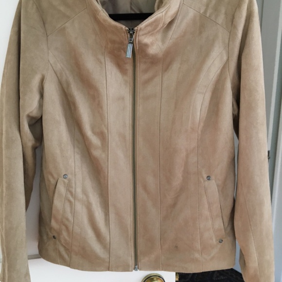 Christopher Banks camel suede jacket - petite M - Picture 4 of 10